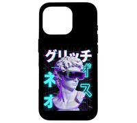 Carcasa para iPhone 16 Pro Cyberpunk Vaporwave David VR Gafas Japonesas Glitch