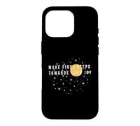 Carcasa para iPhone 16 Pro Da los Primeros Pasos hacia tu alegría Night Sky Cita Positiva