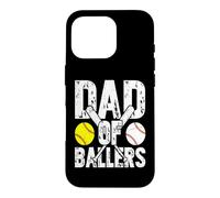 Carcasa para iPhone 16 Pro Dad of Ballers Baseball Dad for Men Father's Day Baseball