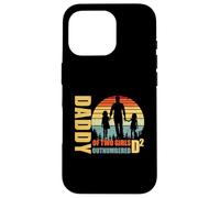 Carcasa para iPhone 16 Pro Daddy of Two Girls superó en número D2 Squared Fathers Day