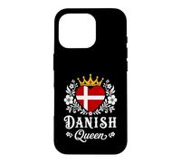 Carcasa para iPhone 16 Pro Danish Queen Denmark Flag Proud Danish Woman