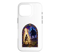 Carcasa para iPhone 16 Pro David Y Goliat Catedral gótica Medieval Mosaico Escena artística