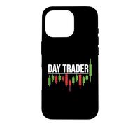 Carcasa para iPhone 16 Pro Day Trader - Estilo gráfico de negociación de acciones desgastadas