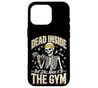 Carcasa para iPhone 16 Pro Dead Inside But Still Made It To The Gym Culturista