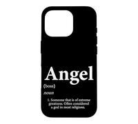 Carcasa para iPhone 16 Pro Definición de ángel Divertido Nombre Fiesta de cumpleaños para ángeles