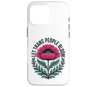 Carcasa para iPhone 16 Pro Deja Que Las Personas Trans florezcan - Vibrant Pride Ally Flower Pretty