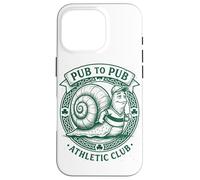 Carcasa para iPhone 16 Pro Día de San Patricio Irish Snail Pub To Pub Slow & Steady