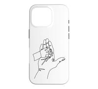 Carcasa para iPhone 16 Pro Dibujo de una línea: Manos Que cuentan Historias