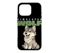 Carcasa para iPhone 16 Pro Dibujos Animados Lobo del Himalaya Raza Animal Amante Lindo Lobos