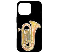 Carcasa para iPhone 16 Pro Dibujos Animados Tuba Jazz Music