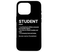 Carcasa para iPhone 16 Pro Diccionario Estudiante Definición Humor Académico