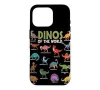 Carcasa para iPhone 16 Pro Dinosaurios Lindos Amantes de los Animales jurásicos del Mundo
