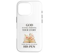Carcasa para iPhone 16 Pro Dios aún no ha Terminado Fe sobre el Miedo Siempre Mensajes bíblicos Esperanza