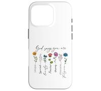 Carcasa para iPhone 16 Pro Dios Dice Que Eres único Especial Fuerte fe Cristiana