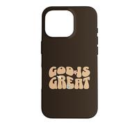 Carcasa para iPhone 16 Pro Dios Es Grande Iglesia Fe Biblia Mujeres Cristianas
