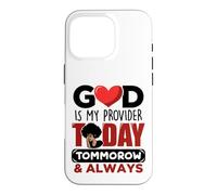 Carcasa para iPhone 16 Pro Dios es mi Proveedor Hoy mañana Siempre Cristiano Jesús