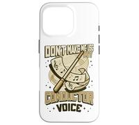 Carcasa para iPhone 16 Pro Director de música No me Hagas Usar mi Voz de Director