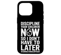 Carcasa para iPhone 16 Pro Disciplina Divertida Que Sus Hijos Dicen Oficial correccional