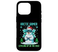 Carcasa para iPhone 16 Pro Diseño Arctic Gamer Pixel Art Retro 8-bit Winter Geek