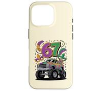 Carcasa para iPhone 16 Pro Diseño de Carnaval de Mardi Gras Monster Car Truck 67