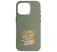 Carcasa para iPhone 16 Pro Diseño de Fiesta Latina, gráfico de celebración de Boricua Beats