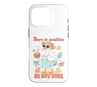 Carcasa para iPhone 16 Pro Diseño de Pato con Texto en inglés There is Sunshine in My Soul