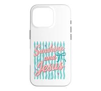 Carcasa para iPhone 16 Pro Diseño de Sunshine and Jesus Christian Beach Faith