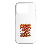 Carcasa para iPhone 16 Pro Diseño Divertido de Bacon Stack Overflow para desayunar
