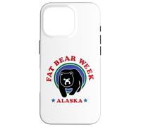 Carcasa para iPhone 16 Pro Diseño Retro de los años 90 de la Semana de Fat Bear de Alaska, celebra Osos Fuertes