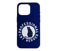 Carcasa para iPhone 16 Pro Disfraz Profesional de Pastor de Gatos para Amantes de los Gatos