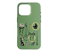 Carcasa para iPhone 16 Pro Disney Hocus Pocus Binx & Bows Coquette Collage Halloween