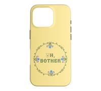 Carcasa para iPhone 16 Pro Disney Winnie the Pooh Oh Bother Cross Stitch Style
