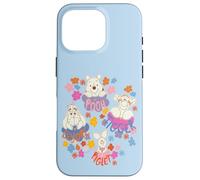 Carcasa para iPhone 16 Pro Disney Winnie the Pooh Spring Easter Friendly Flower Faces