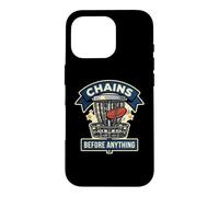 Carcasa para iPhone 16 Pro Divertida Cesta de Golf Chains Before Anything Frisbee Sport