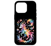 Carcasa para iPhone 16 Pro Divertidas Criaturas mágicas Acuarela Salpicadura Abstracto
