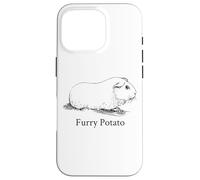 Carcasa para iPhone 16 Pro Divertido Conejillo de Indias Peludo Patata Mal Nombre Animal Broma estúpida