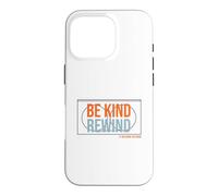 Carcasa para iPhone 16 Pro Divertido Dicho nostálgico Be Kind Rewind VHS