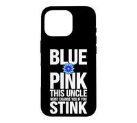Carcasa para iPhone 16 Pro Divertido Dicho Rosa This Uncle Wont Change You If You Stink