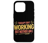 Carcasa para iPhone 16 Pro Divertido Humor Oscuro Caos Mental Lucha Burnout