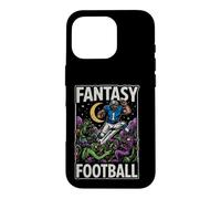 Carcasa para iPhone 16 Pro Divertido Jugador de fútbol de fantasía vence a los Monstruos Diciendo