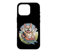 Carcasa para iPhone 16 Pro Divertido Meme de Perro de la montaña Rusa Labrador Happy Ride