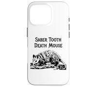 Carcasa para iPhone 16 Pro Divertido Sable Diente Muerte Ratón Mal Nombre Animal Incorrecto Broma Estúpida
