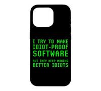 Carcasa para iPhone 16 Pro Divertido Software Programación Ingeniero Coder Programador Broma