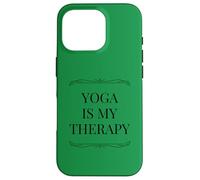Carcasa para iPhone 16 Pro Divertido Yoga Terapia Instructor Fitness Paz Mediación Amor