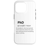 Carcasa para iPhone 16 Pro Doctorado Divertido Diccionario Definición Doctorado Estudiante Graduación