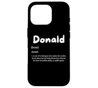 Carcasa para iPhone 16 Pro Donald Definition Personalized Trump Name Costume For Donald