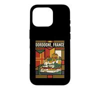 Carcasa para iPhone 16 Pro Dordogne France Flag Castillos Vintage Travel Graphic