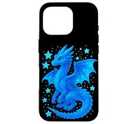 Carcasa para iPhone 16 Pro Dragon Azul Mistico Ilustracion Fantasia Celestial Adorable