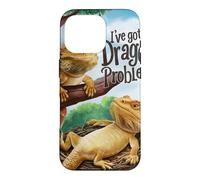 Carcasa para iPhone 16 Pro Dragón Barbudo: Tengo un Problema de dragón Reptiles sarcásticos