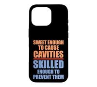 Carcasa para iPhone 16 Pro Dulce Dental para causar Caries Habilidad para prevenir Dentista